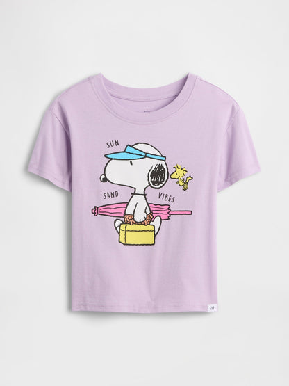 Siyah Grafik Baskılı T-shirt