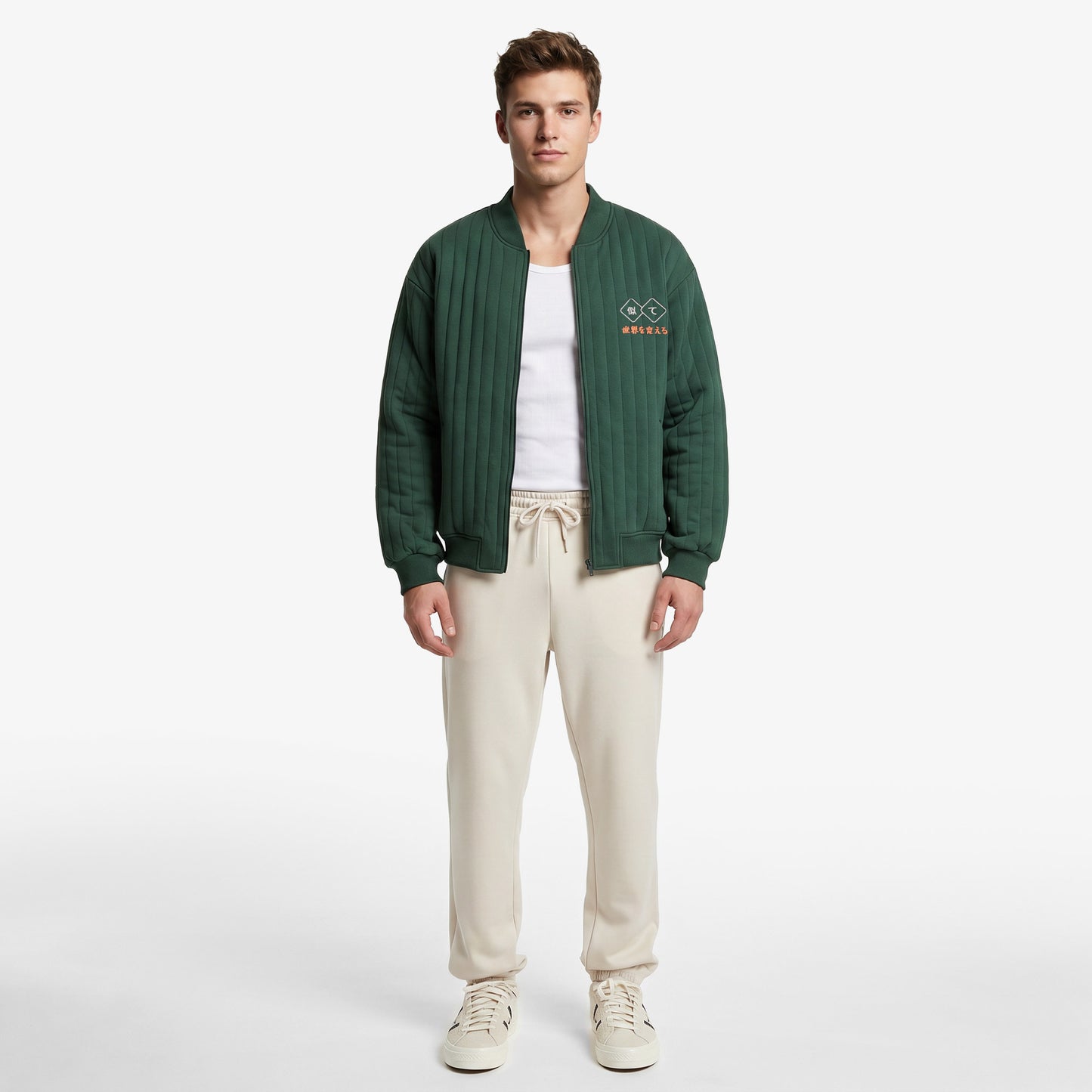 United4 Regular Fit Erkek Yeşil Mont