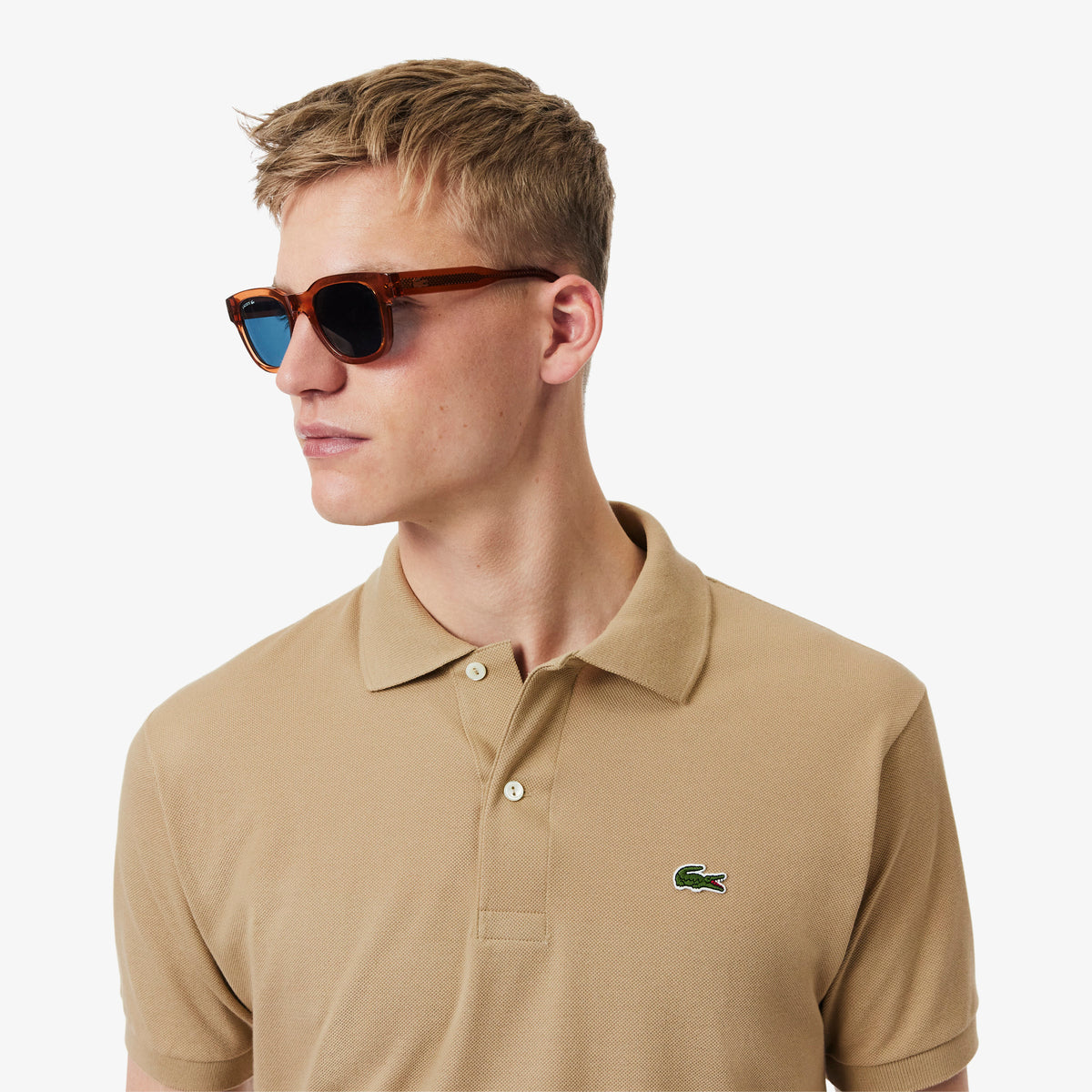 Lacoste L.12.12 Erkek Classic Fit Kahverengi Polo