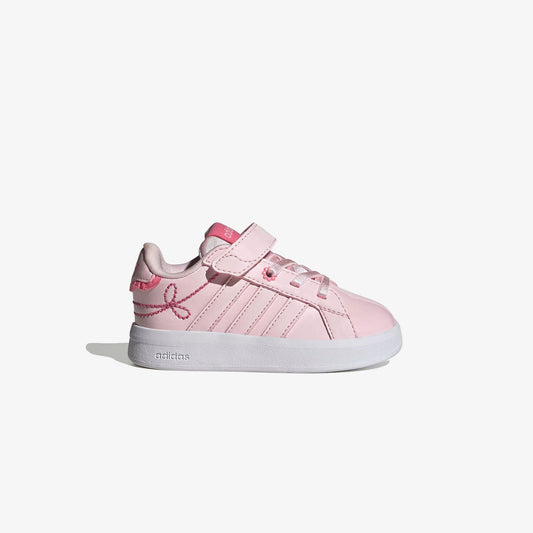 Adidas Grand Court 3.0 Girls Elastic Lace Çocuk Pembe Spor Ayakkabı
