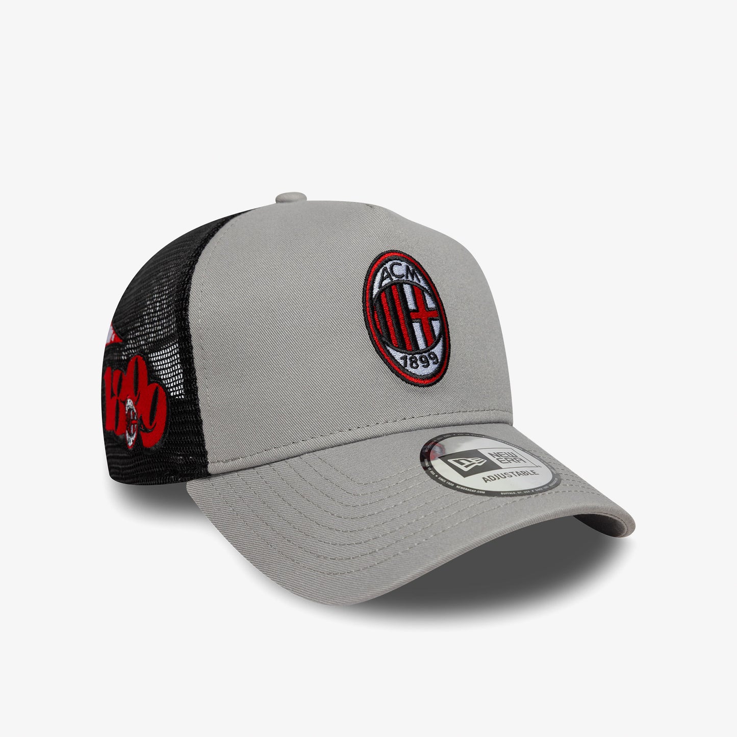 New Era Patch Trucker Ac Milan Unisex Gri Şapka