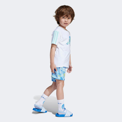 Adidas Disney Lilo&stich Çocuk Beyaz/mavi Şort Takımı