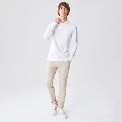 Lacoste Erkek Regular Fit Uzun Kollu Beyaz Paris Polo