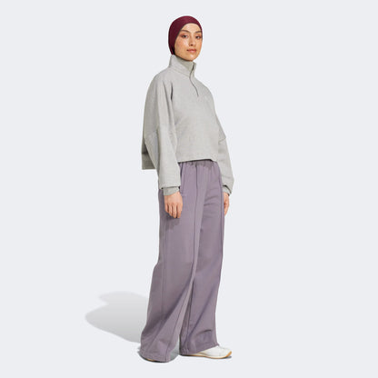 Adidas Essentials Fleece Kadın Gri Sweatshirt