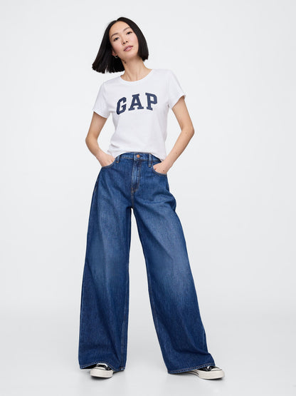 Beyaz 2'li Gap Logo Kısa Kollu T-shirt Seti