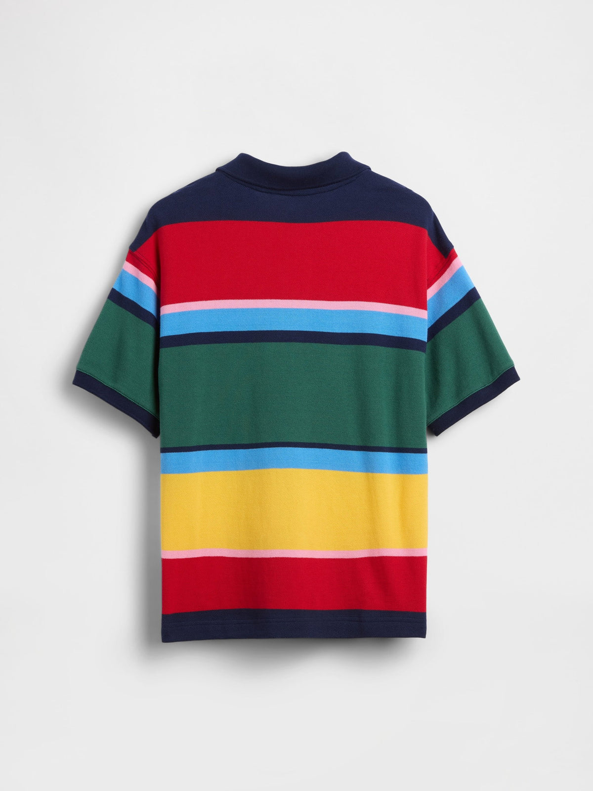 Çok Renkli Relaxed Pique Polo T-shirt