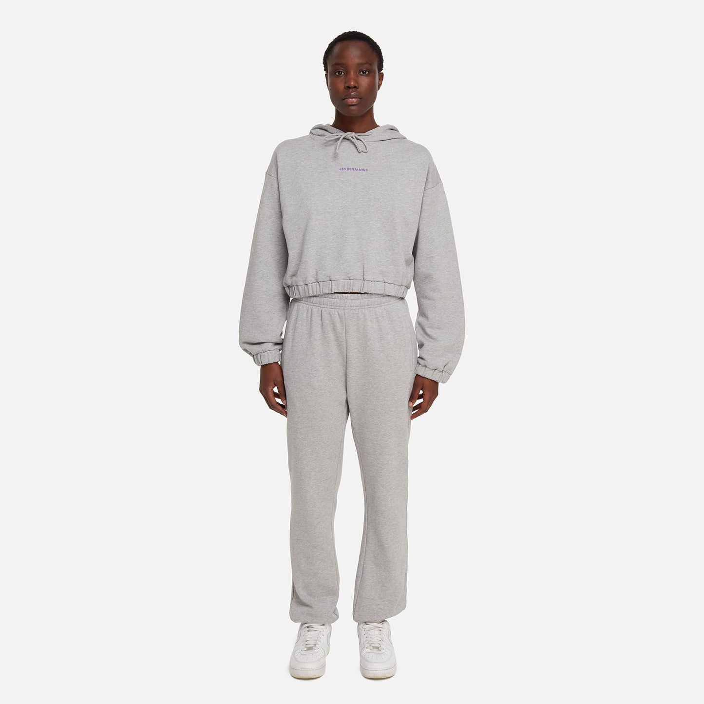 Les Benjamins Core Kadın Gri Hoodie