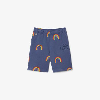 Lacoste Çocuk Desenli Lacivert Şort