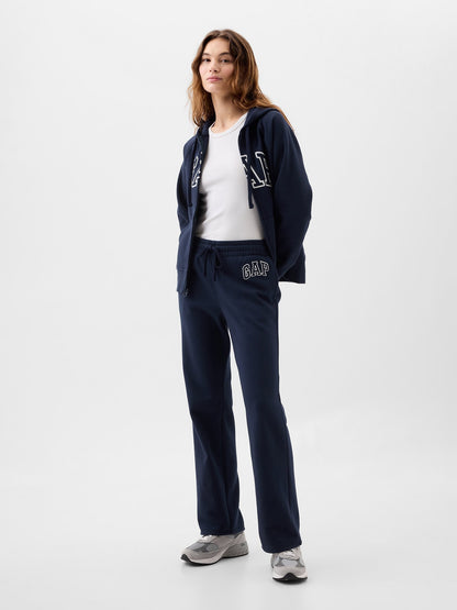 Lacivert Gap Logo Bootcut Fleece Eşofman Altı