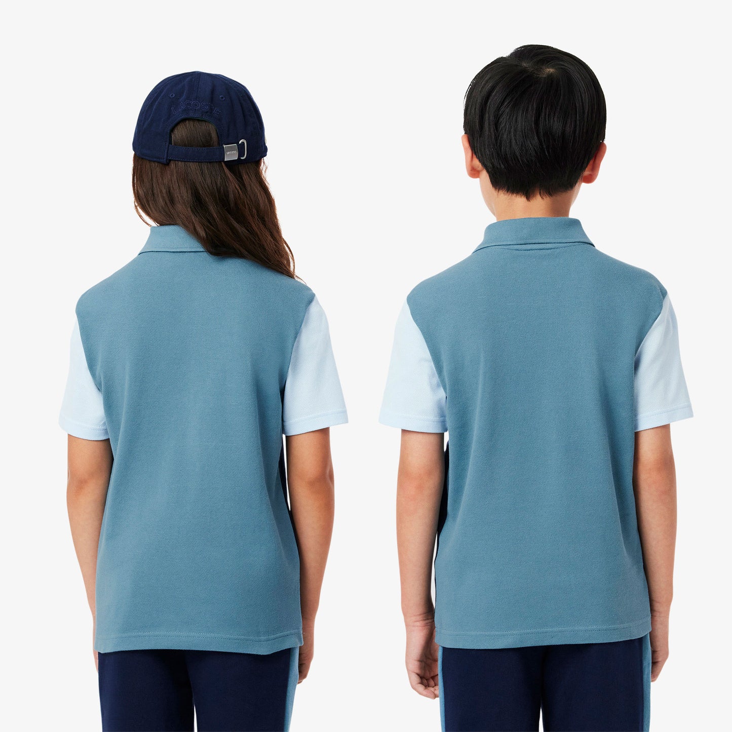 Lacoste Çocuk Renk Bloklu Lacivert Polo