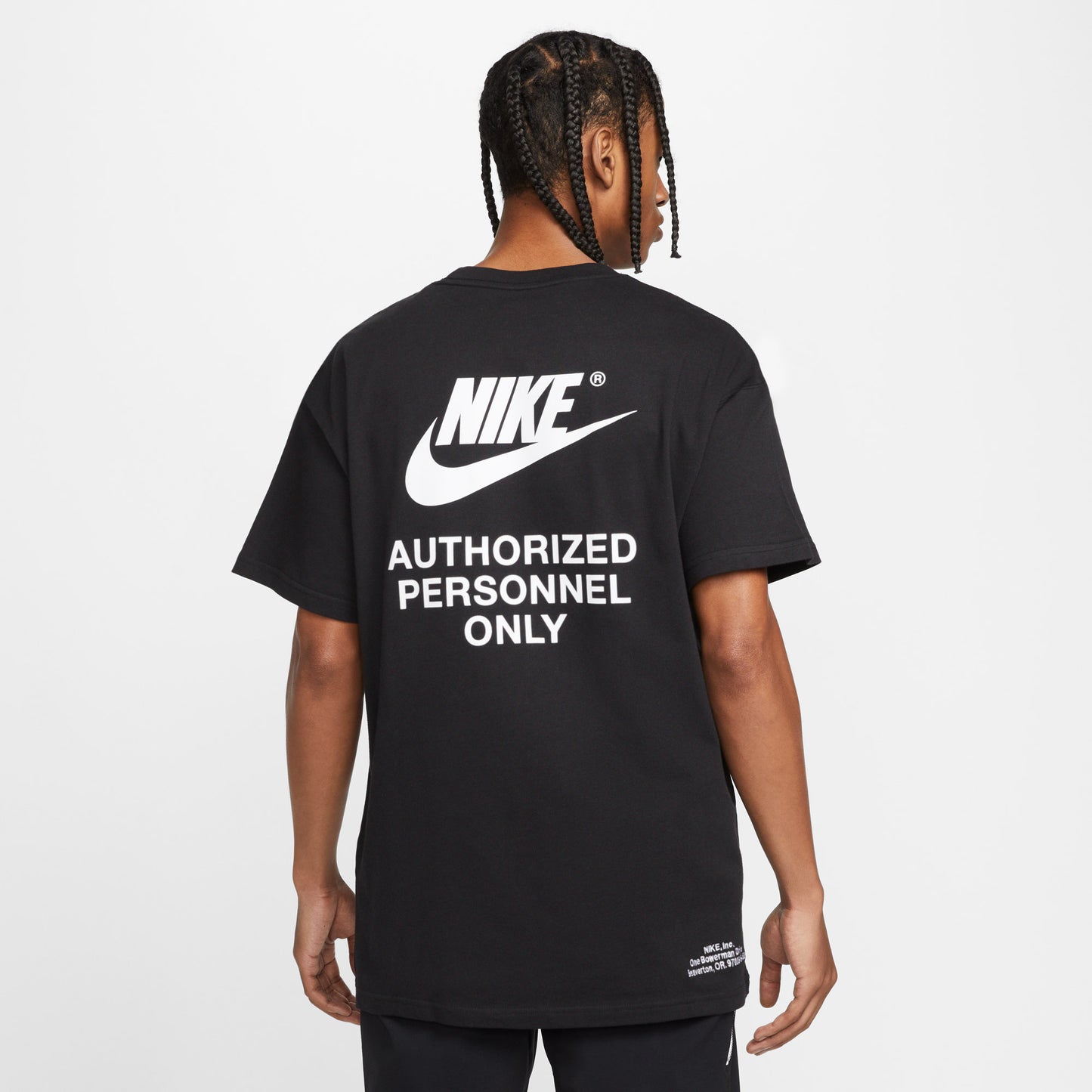 Nike Authorised Erkek Siyah T-shirt