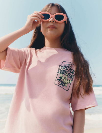 Sweet Pea Baskılı T-shirt
