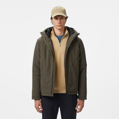 Lacoste Kapüşonlu Regular Fit Erkek Haki Mont