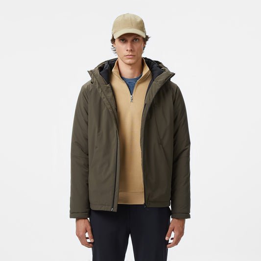 Lacoste Kapüşonlu Regular Fit Erkek Haki Mont