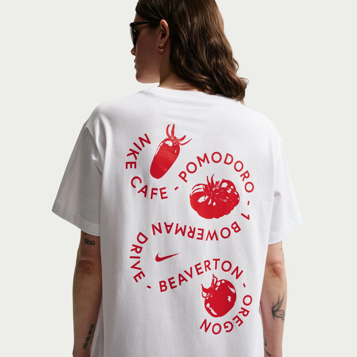 Nike Sportswear Classics Bf Cafe Tomato Kadın Beyaz T-shirt