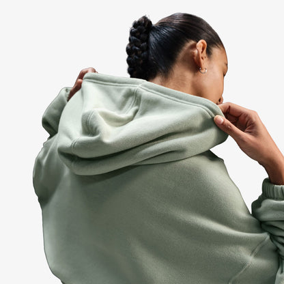 Nike Oversized Sportswear Fleece Cropped Kadın Yeşil Günlük Sweatshirt