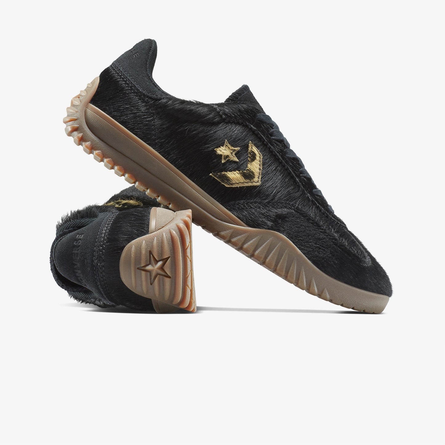 Converse Run Star Trainer Pony Hair Unisex Siyah Sneaker
