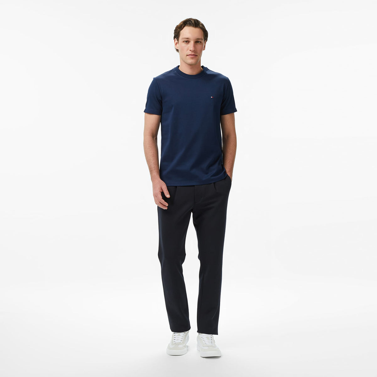 Tommy Hilfiger Elevated Essentials Erkek Lacivert T-shirt