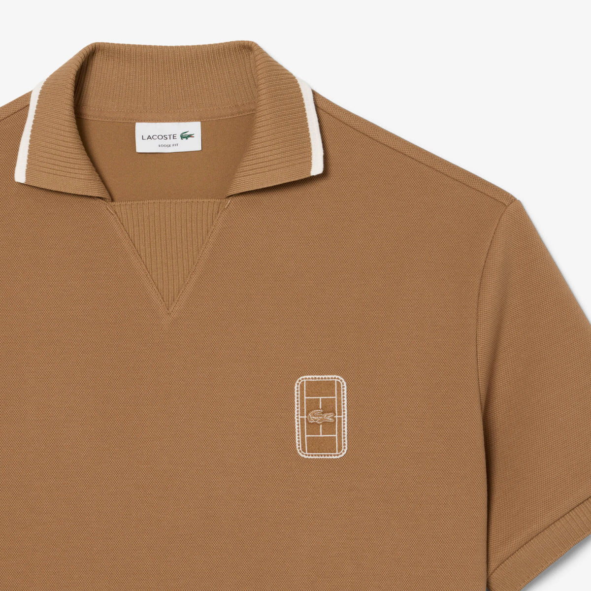 Lacoste Erkek Loose Fit Kahverengi Polo