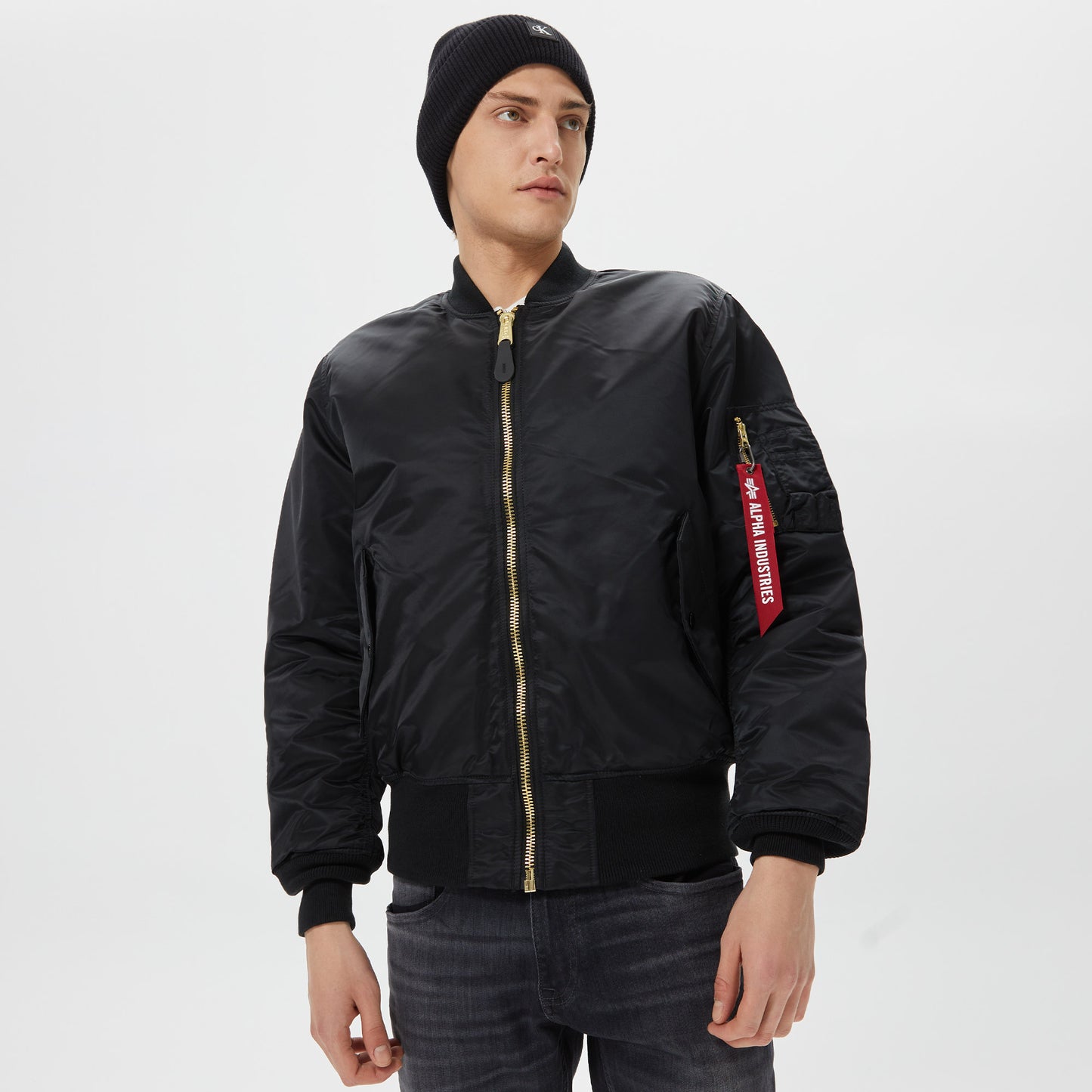 Alpha Industries Ma-1 Flight Erkek Siyah Ceket
