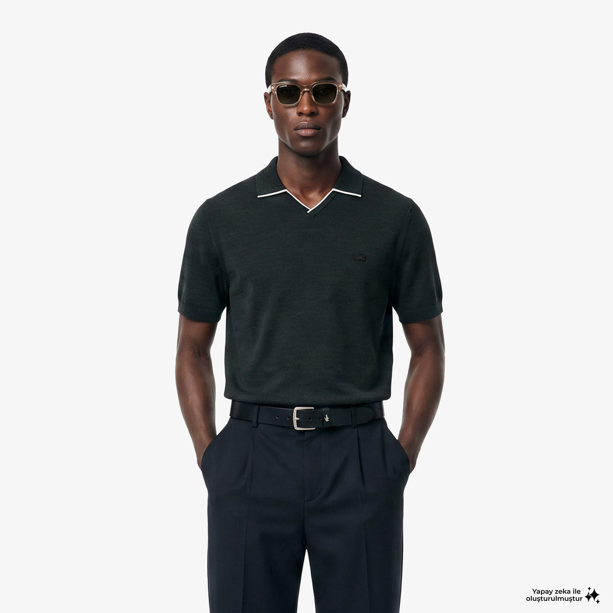 Lacoste Regular Fit Erkek Yeşil Triko