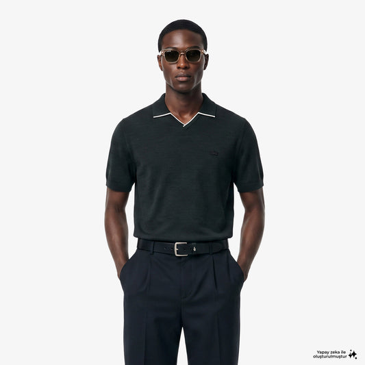 Lacoste Regular Fit Erkek Yeşil Triko