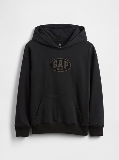 Siyah Vintagesoft Terry Sport Logo Sweatshirt