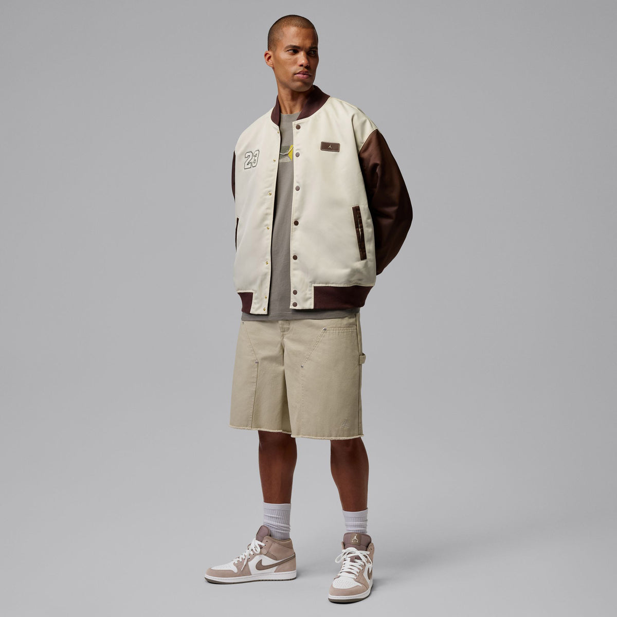 Jordan Air Jordan 1 Mid Erkek Kahverengi Spor Ayakkabı