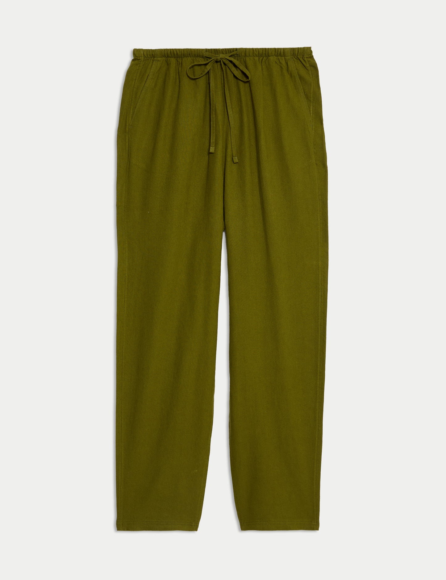 Tapered Fit Keten Pantolon