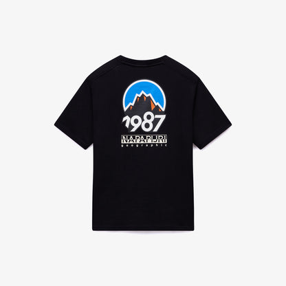 Napapijri S-montepiana Erkek Siyah T-shirt