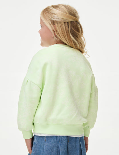 Batik Desenli Sweatshirt (2-8 Yaş)