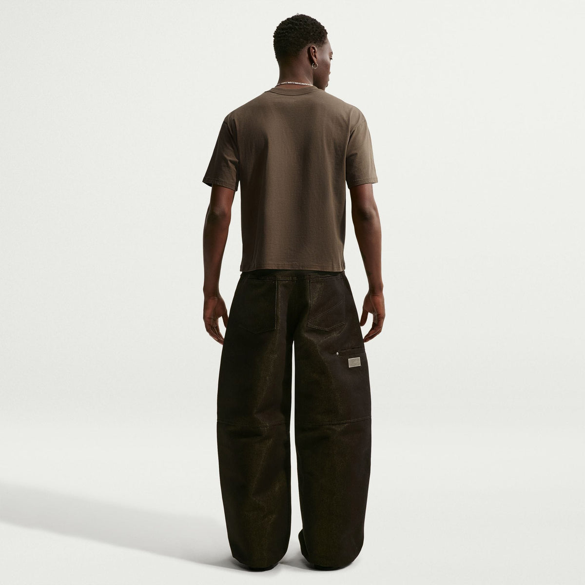 Nike Sportswear Boxy Erkek Kahverengi T-shirt