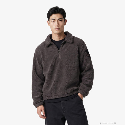 Unıted4 Regular Fit Erkek Kahverengi Sweatshirt