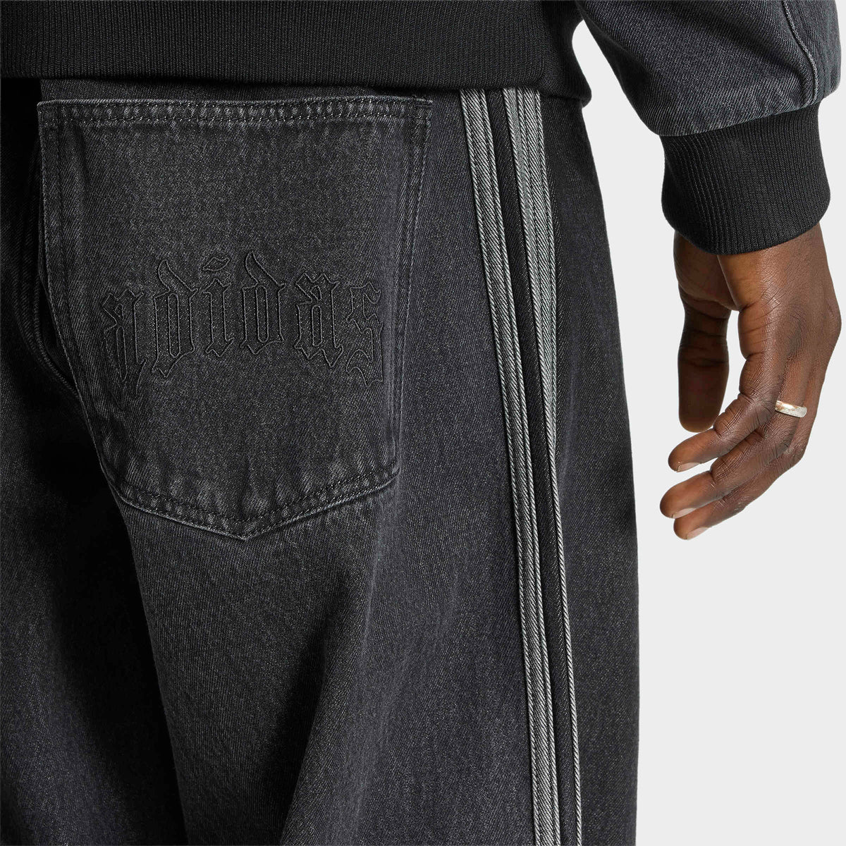 Adidas Jeans Erkek Siyah Pantolon