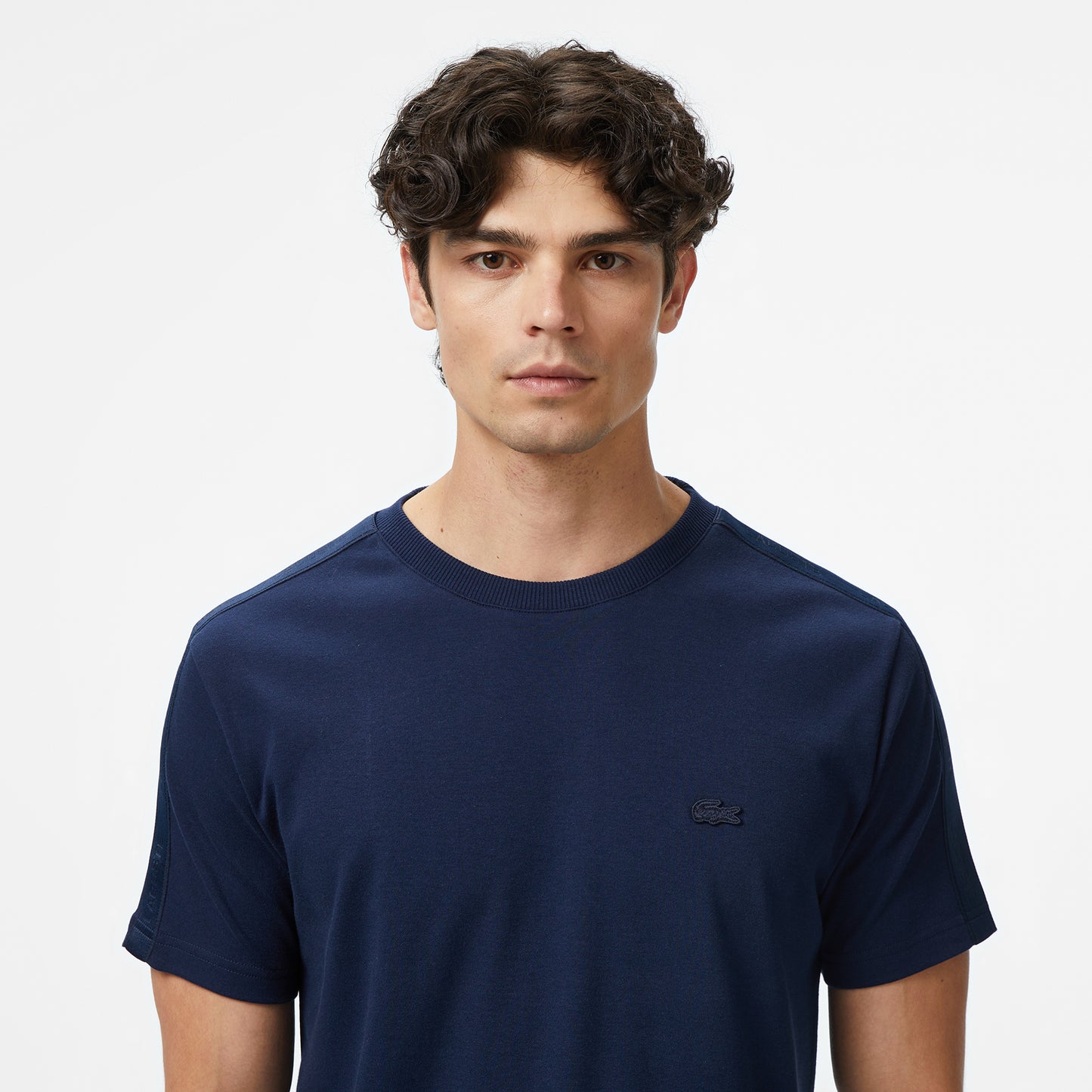 Lacoste Erkek Oversize Fit Bisiklet Yaka Lacivert T-shirt