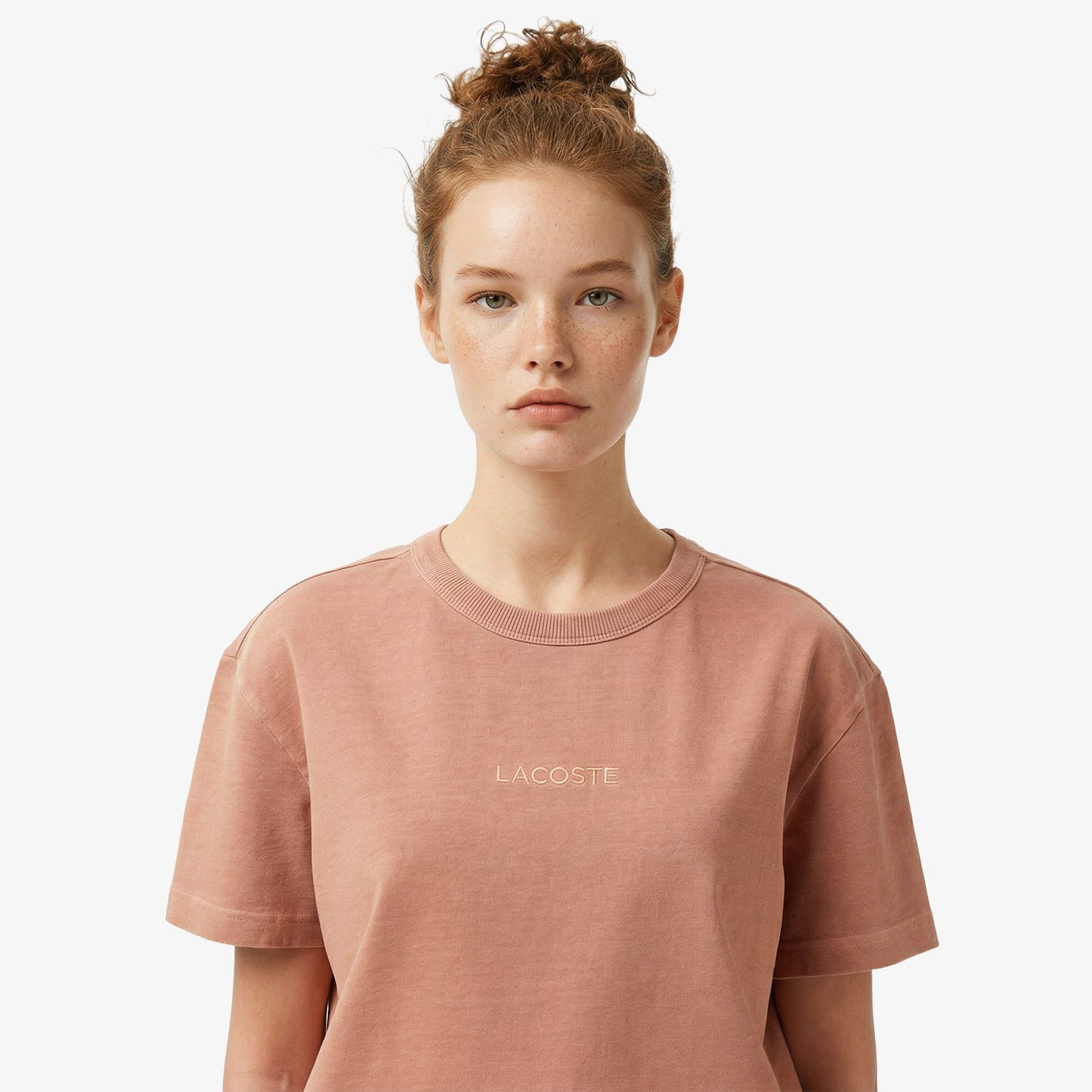Lacoste Regular Fit Kadın Pembe T-shirt