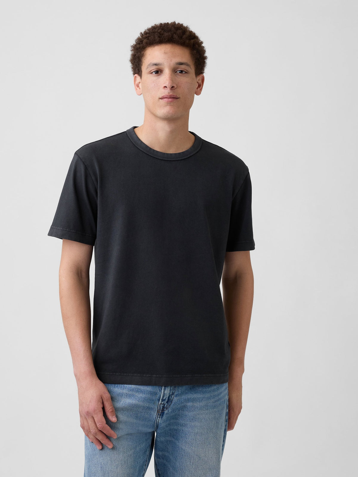 Siyah Heavyweight Relaxed T-shirt