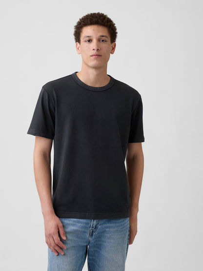 Siyah Heavyweight Relaxed T-shirt