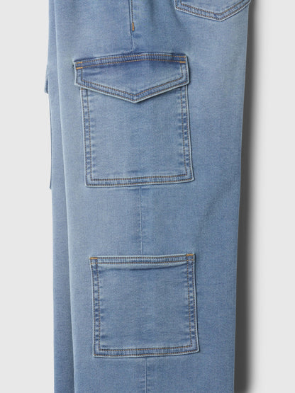 Mavi High Rise Wide-leg Kargo Pull-on Jean Pantolon