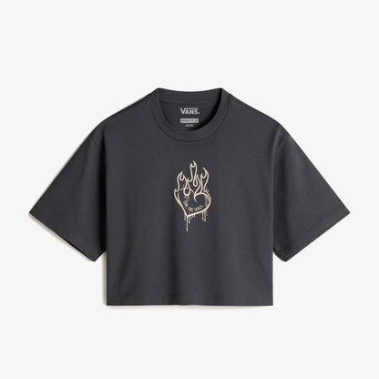 Vans Fire In Your Heart Ss Çocuk Gri T-shirt