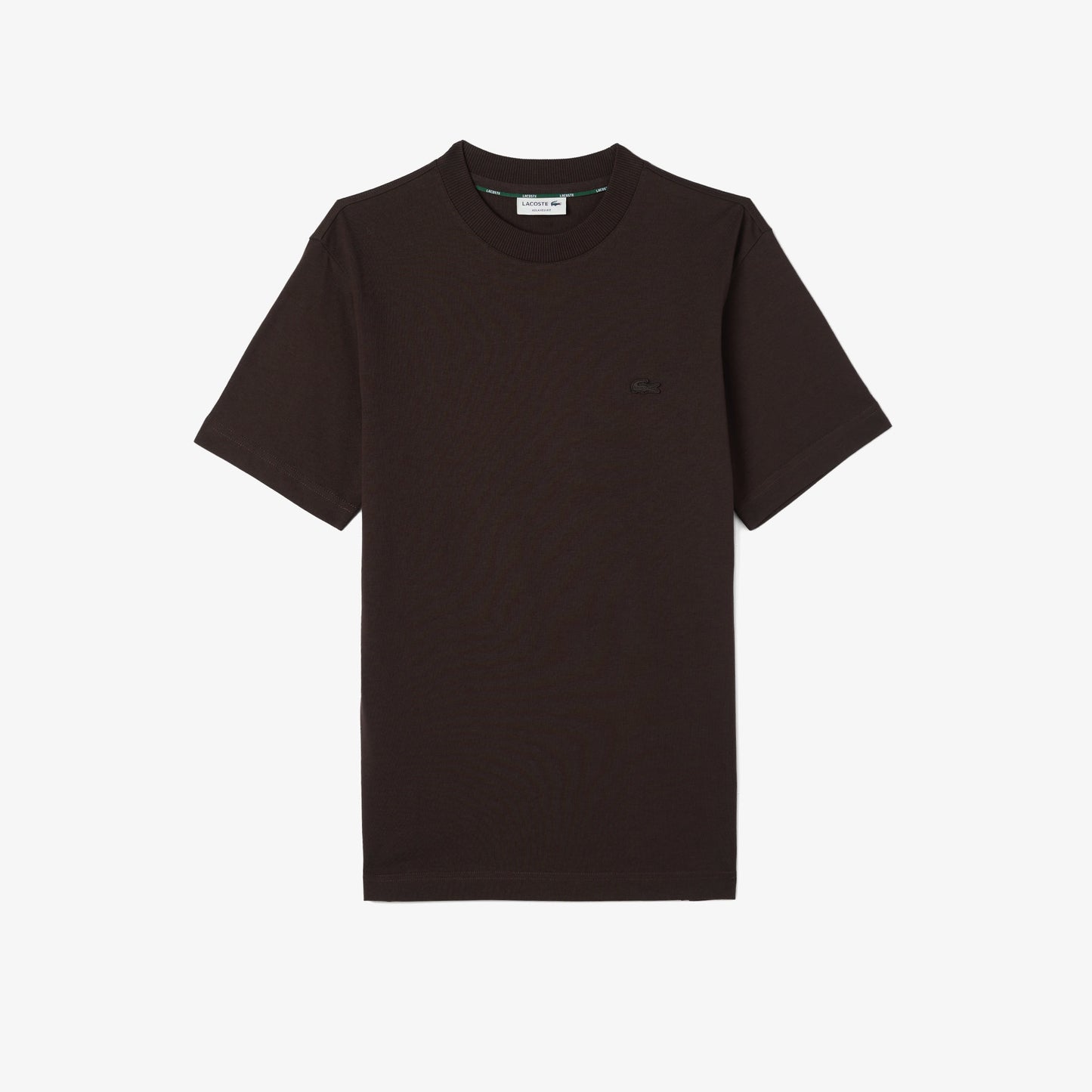 Lacoste Erkek Relaxed Fit Bisiklet Yaka Kahverengi T-shirt
