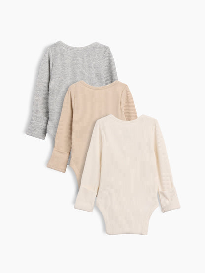 Çok Renkli First Favorites Tinyrib Bodysuit (3’lü)