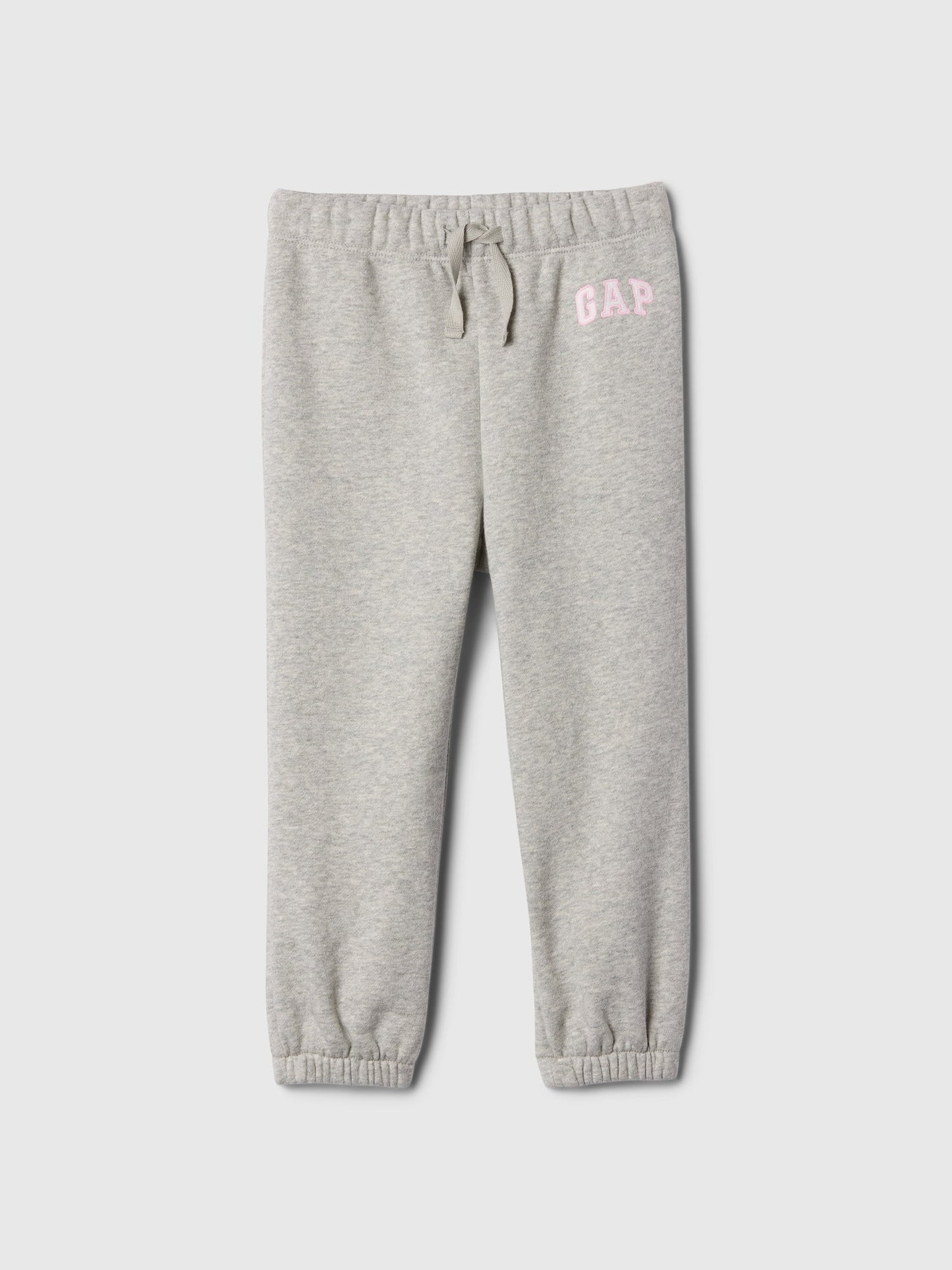 Gri Gap Logo Kalp Desenli Pull-on Jogger Fleece Eşofman Altı