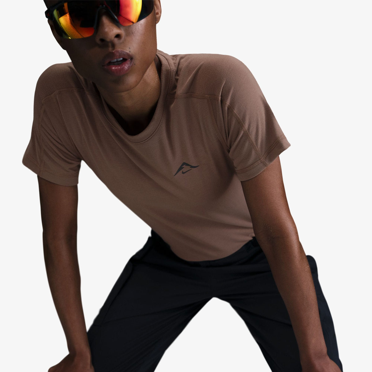Nike Trail Kadın Kahverengi Koşu T-shirt