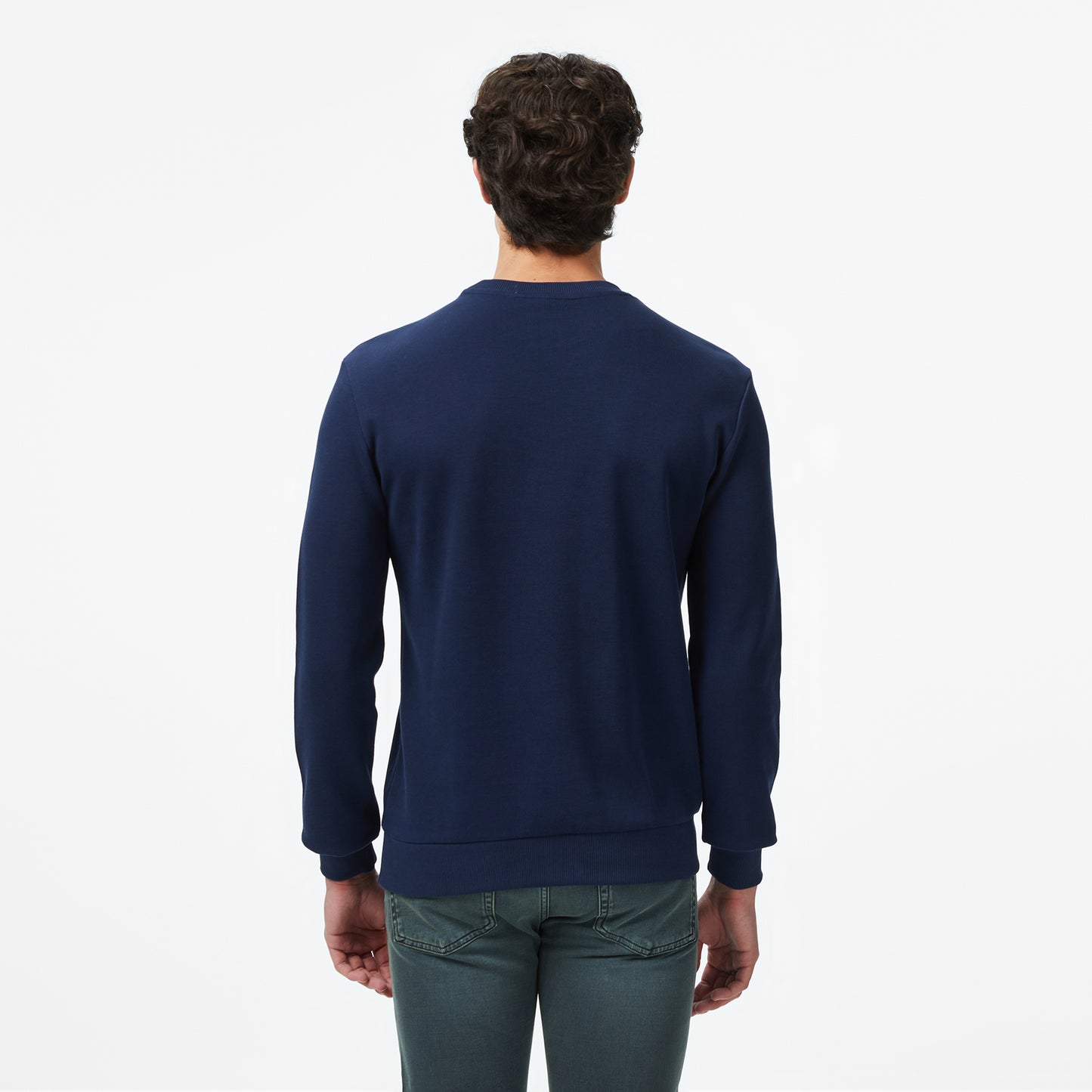 Lacoste Erkek Regular Fit Uzun Kollu Bisiklet Yaka Lacivert T-shirt