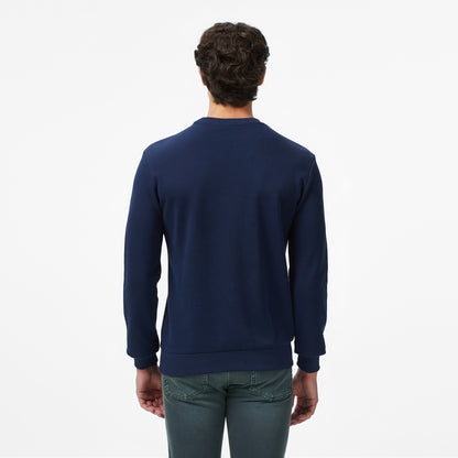 Lacoste Erkek Regular Fit Uzun Kollu Bisiklet Yaka Lacivert T-shirt