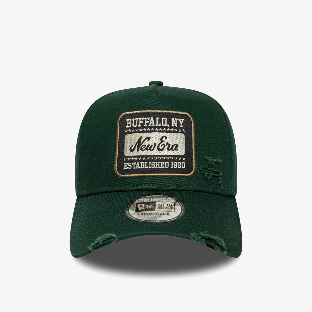 New Era Patch Distressed Wash Eframe Unisex Yeşil Şapka