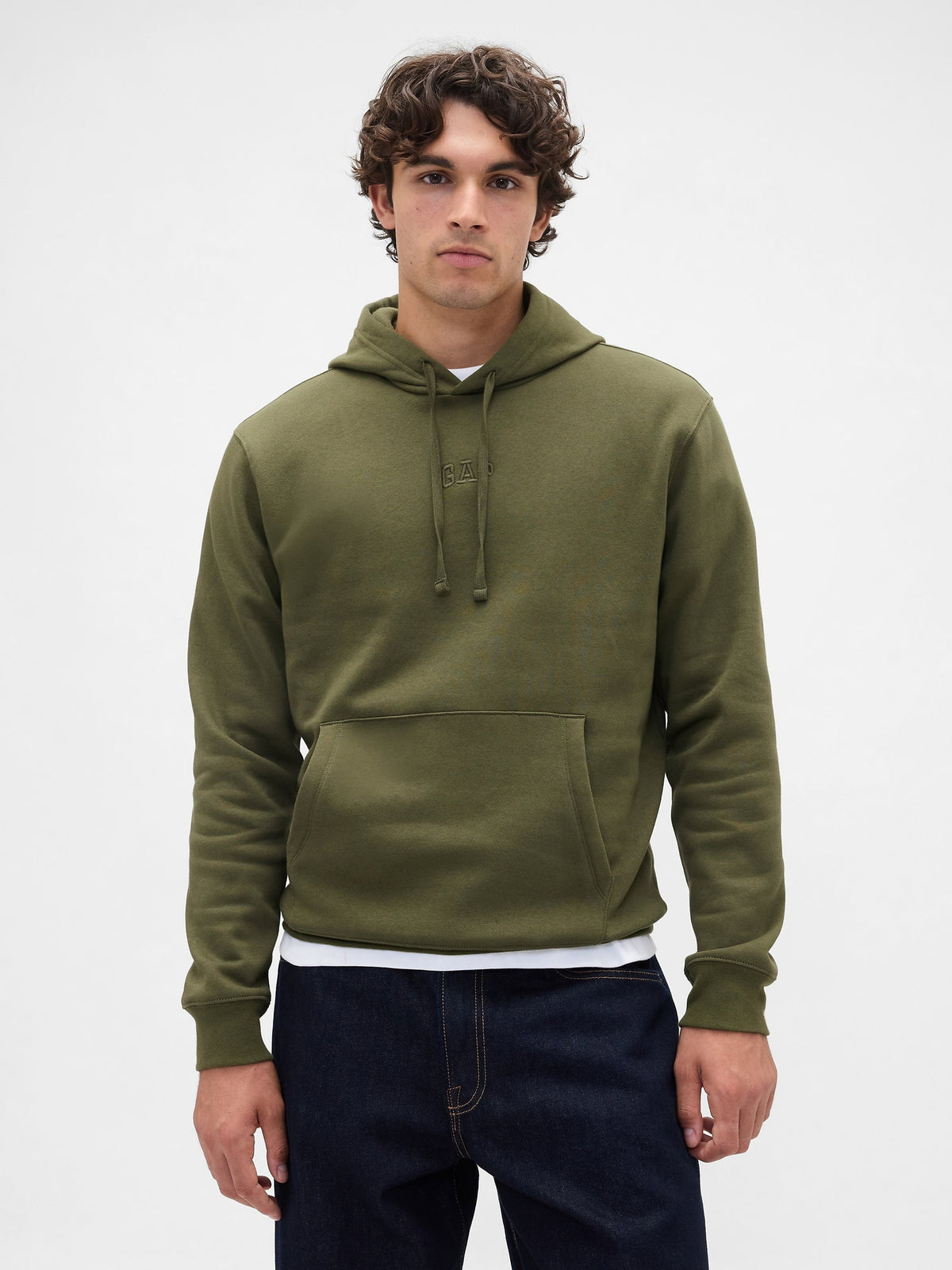 Yeşil Relaxed Gap Mini-logo Sweatshirt