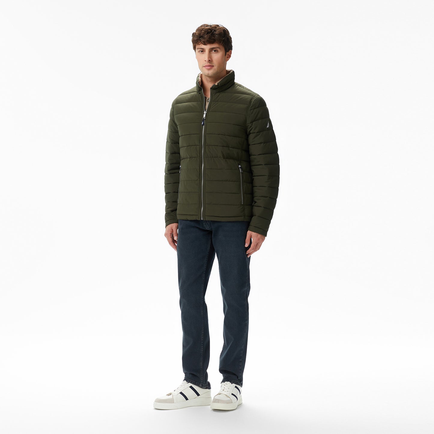 Nautica Erkek Yeşil Regular Fit Çift Taraflı Mont