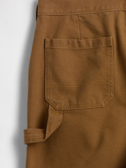 Kahverengi '90s Loose Kanvas Double-knee Carpenter Pantolon